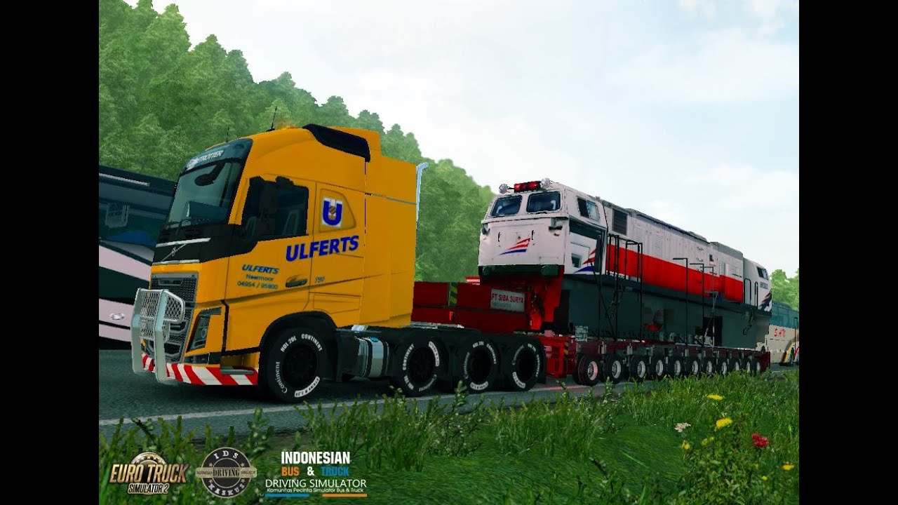 ETS 2 | Volvo FH Siba Surya GLobetrotter XL 8 x 4 With Multi Axle Trailer Locomotive CC 206 1380