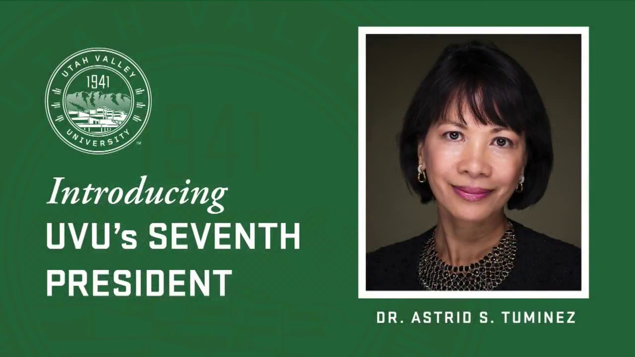UVU: Announcement of UVU's Seventh President - Astrid S. Tuminez