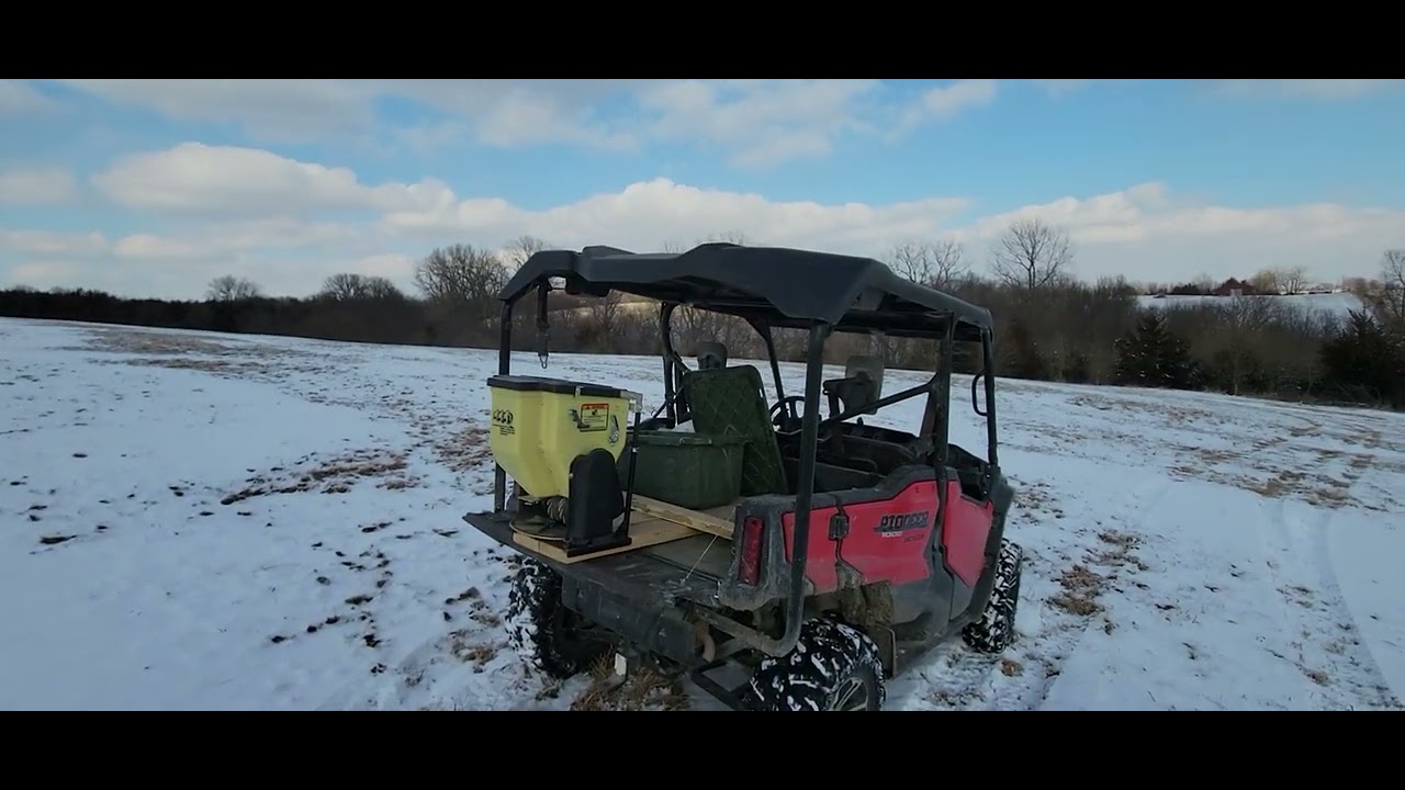 Switchgrass planting into snow. No better time!