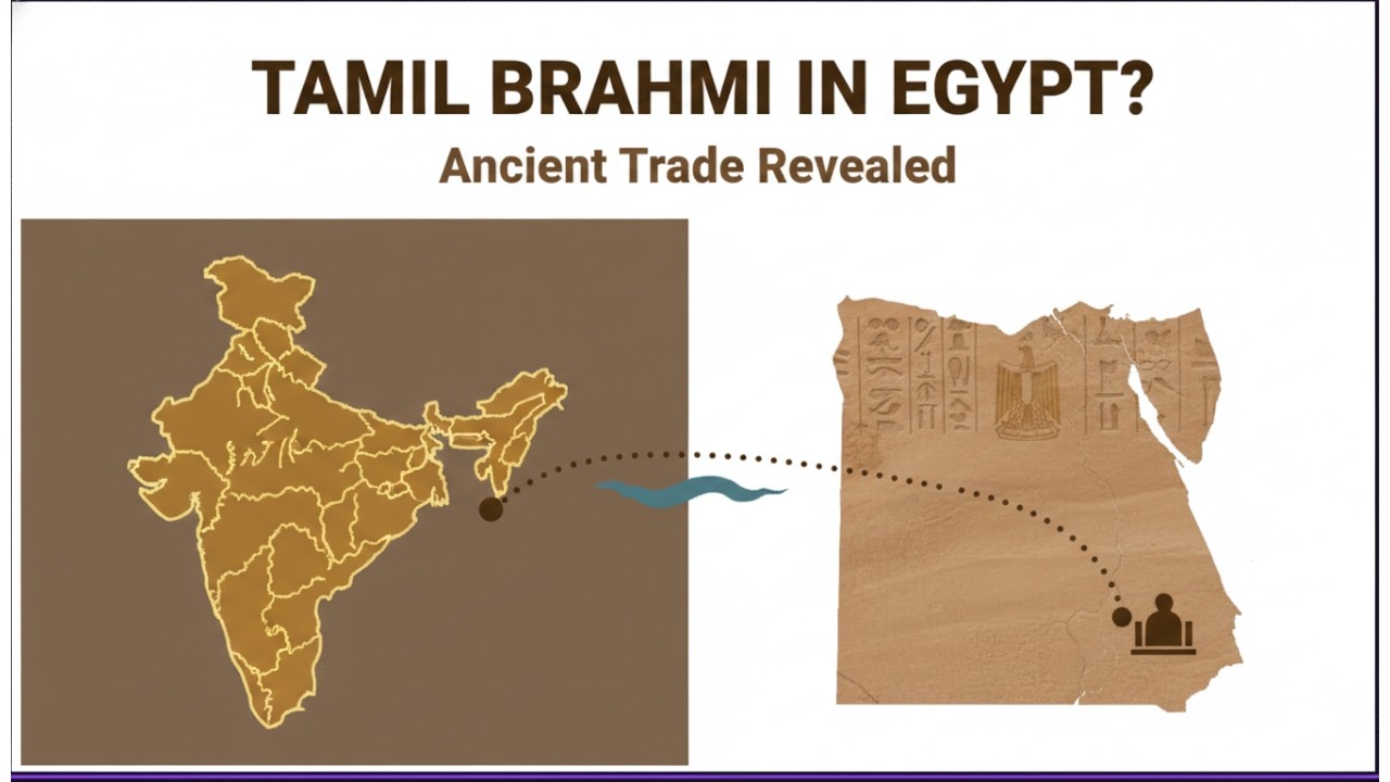Tamil Brahmi Inscriptions Found in Egypt | Ancient India&ndash;Roman Trade | UPSC GS 1