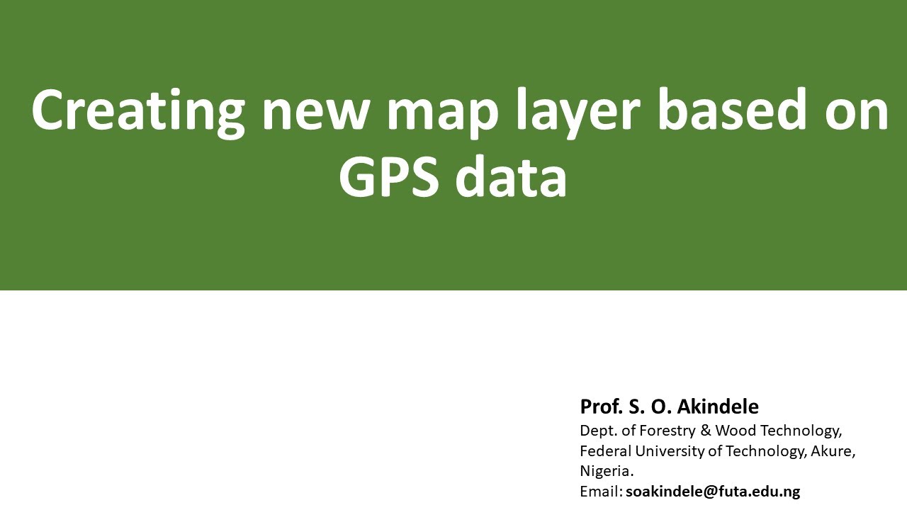 8. Using GPS Data in QGIS