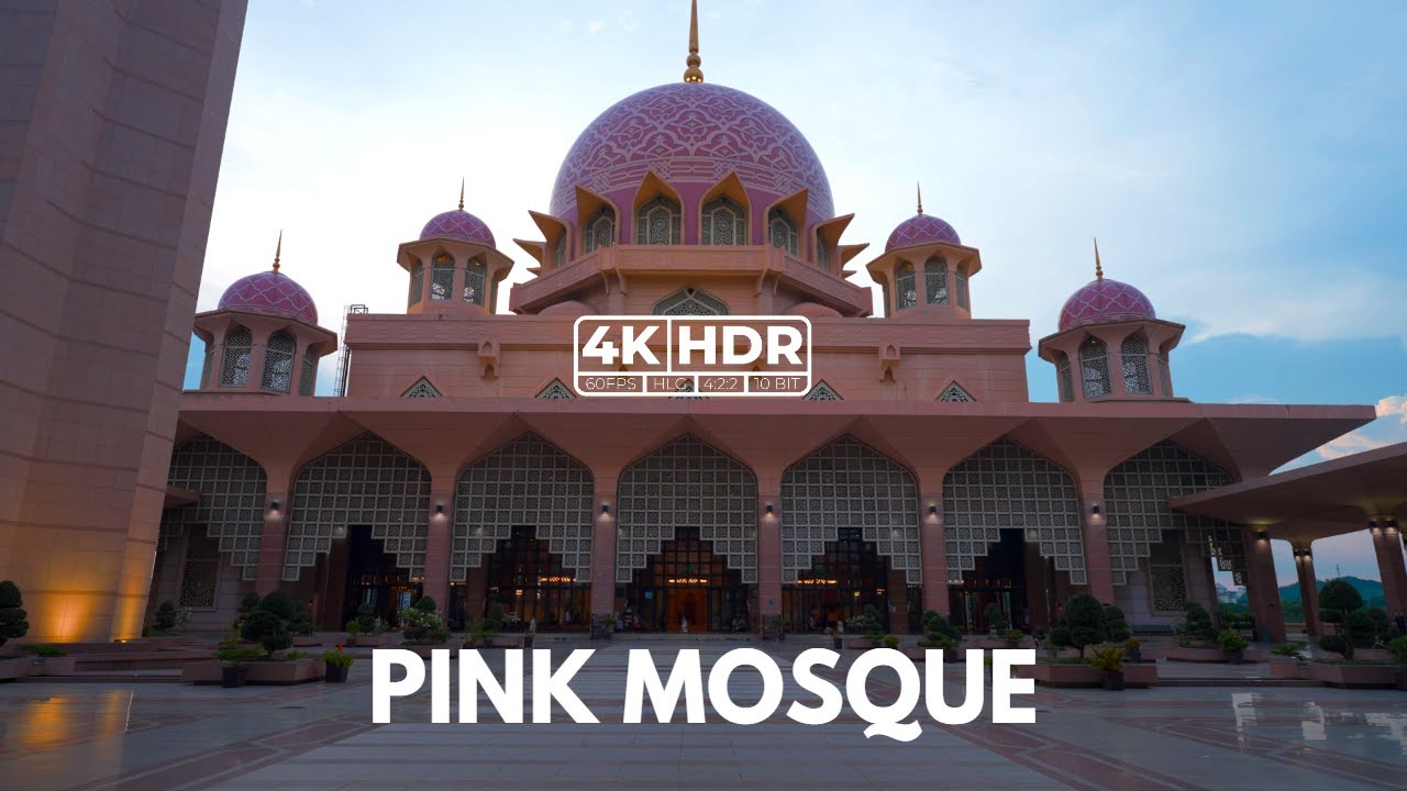 MASJID PUTRA | PINK MOSQUE | TWILIGHT WALK | PUTRAJAYA | 4K-HDR
