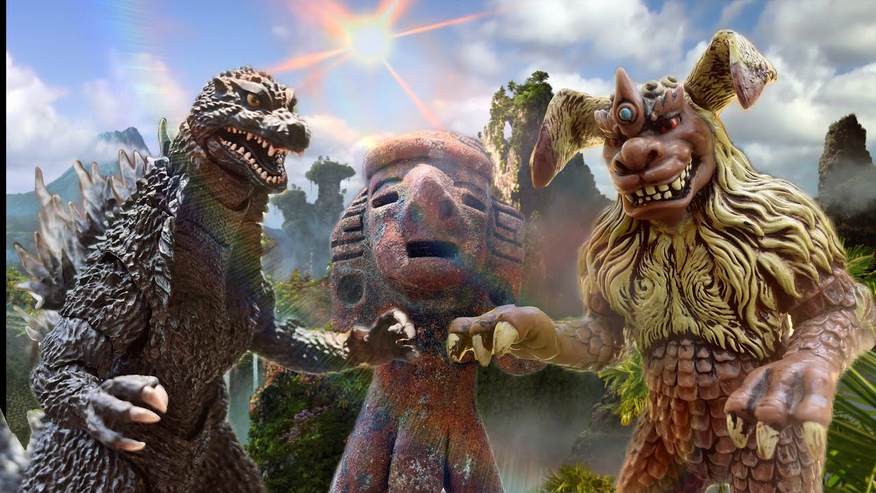 Godzilla vs King Caesar ( stop motion )