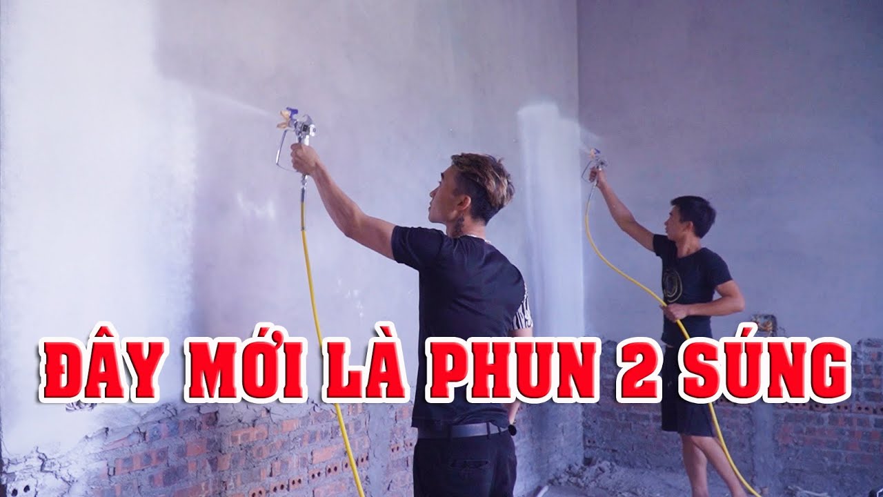 MÁY PHUN SƠN NHÀ DÂN DUNG 2 SÚNG TỐT NHẤT TẠI HẢI PHÒNG