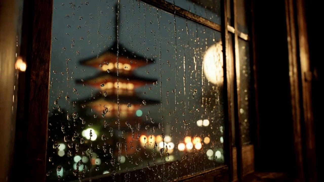 3 Hours of Peaceful Sleep Music 🌧️ | Warm Bedroom Rain Sounds for Deep Relaxation
