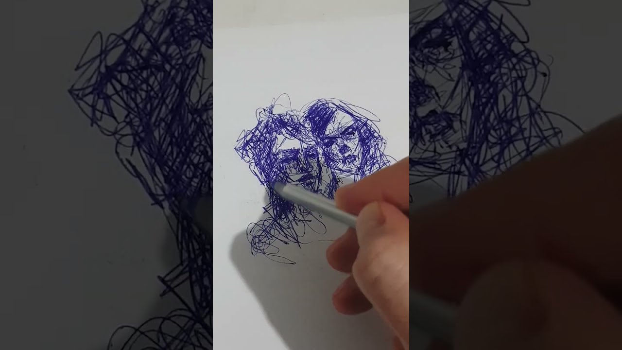 drawings / drawing with ballpoint pen mixed media