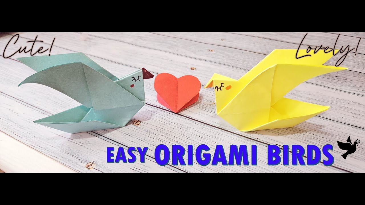 DIY Origami Birds | How to make a Paper bird | 3D Paper bird | A4 sheet crafts| DIY Easy Paper Birds