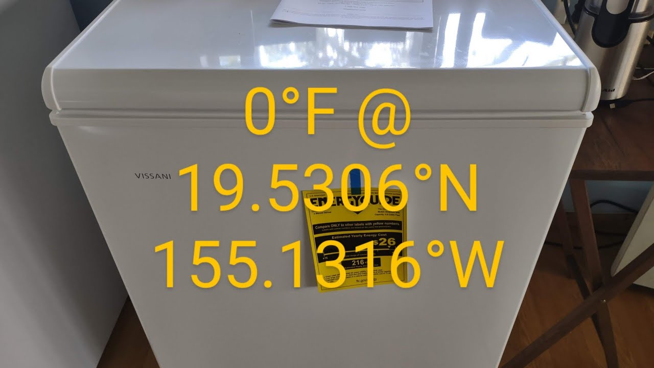 Vissani 5 cu. ft. chest freezer on 300 watts solar