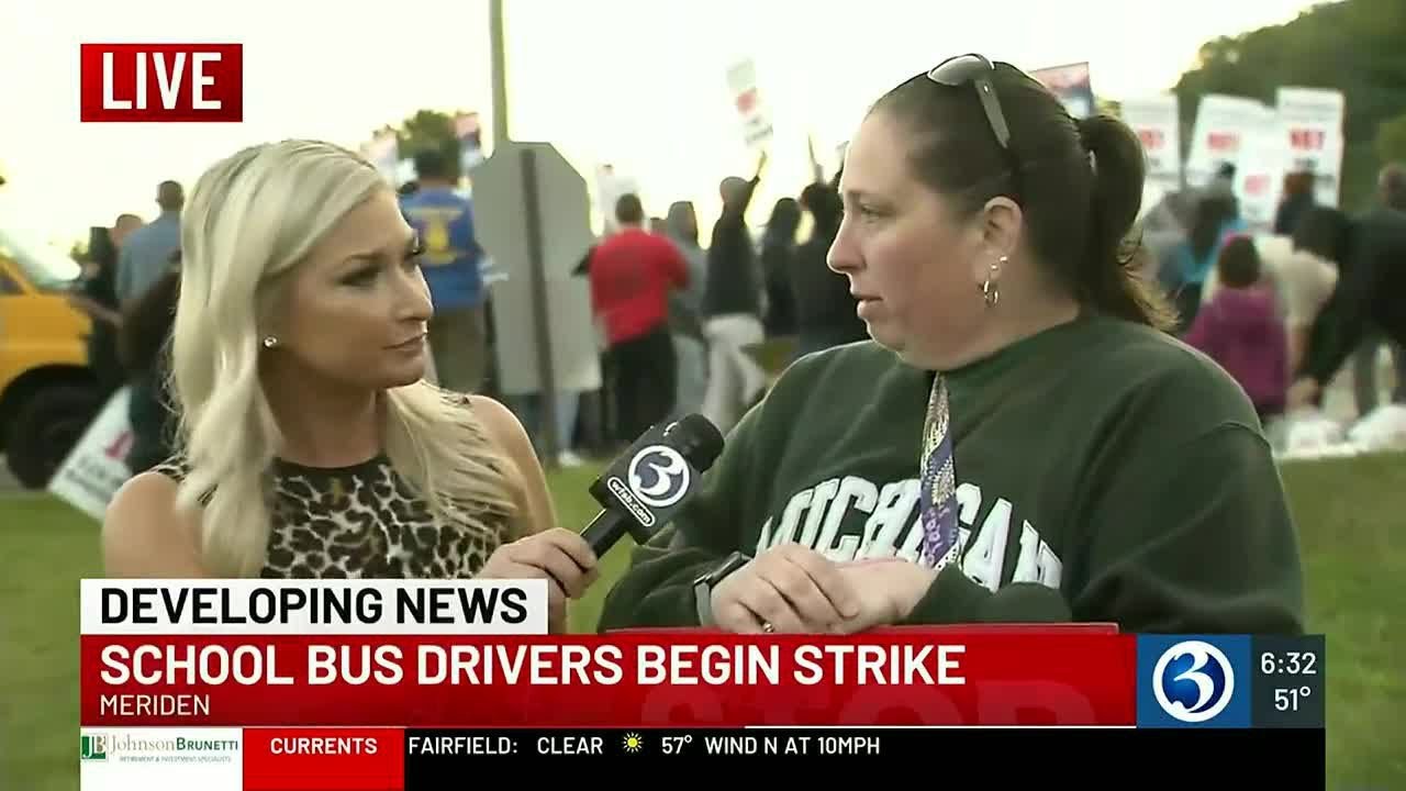 School bus drivers begin strike