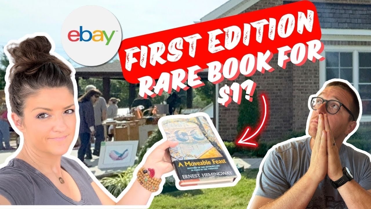 🤯He Didn’t Know What He Had!🤯- Ebay Reseller Finds Rare Book - Yard Sale With Me & Haul