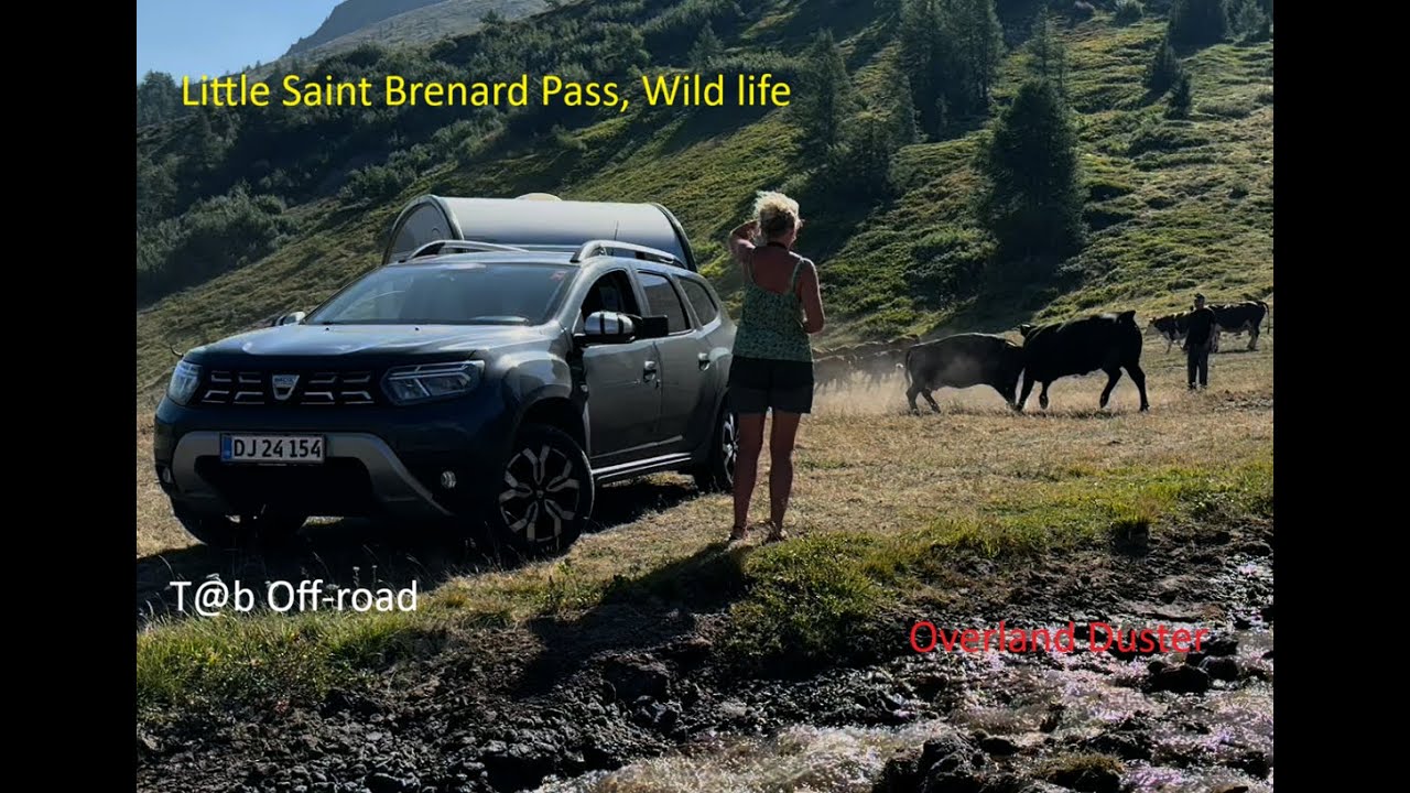little Saint Bernard pass, with the Duster and the T@B 320 off-road caravan
