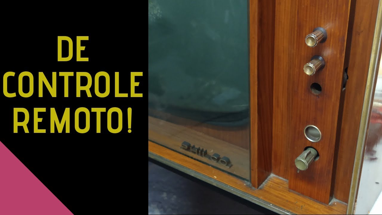 Uma TV Philco Valvulada de Controle Remoto - Veja como era antigamente!