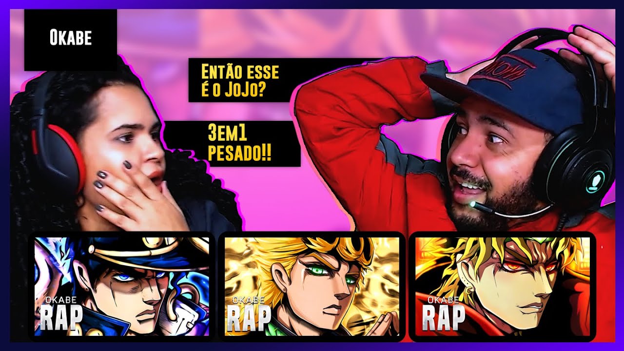 REAGIMOS  3em1 do Jotaro - Star Platinum  - Giorno - Gold Experience - Dio  The World | Okabe