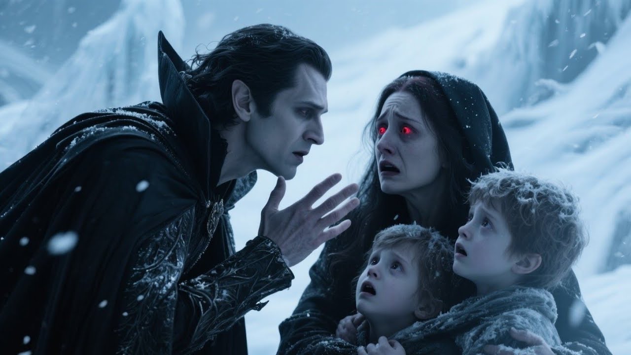“‘Come with Me…’ the Vampire King Whispered — After Discovering the Widow and Her Freezing Children”