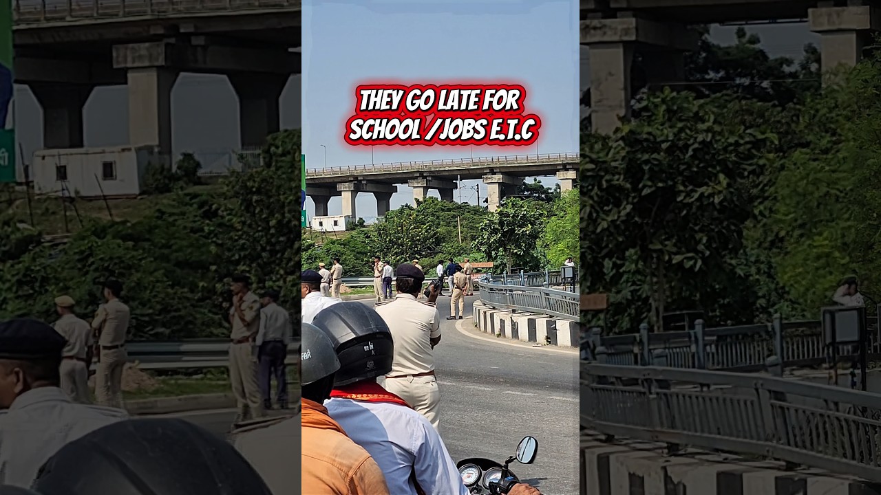 IS IT RIGHT TO STOP PUBLIC FOR 20-30MIN?  #trafficjam #publicdisturbance #patna #bihar #a2biker