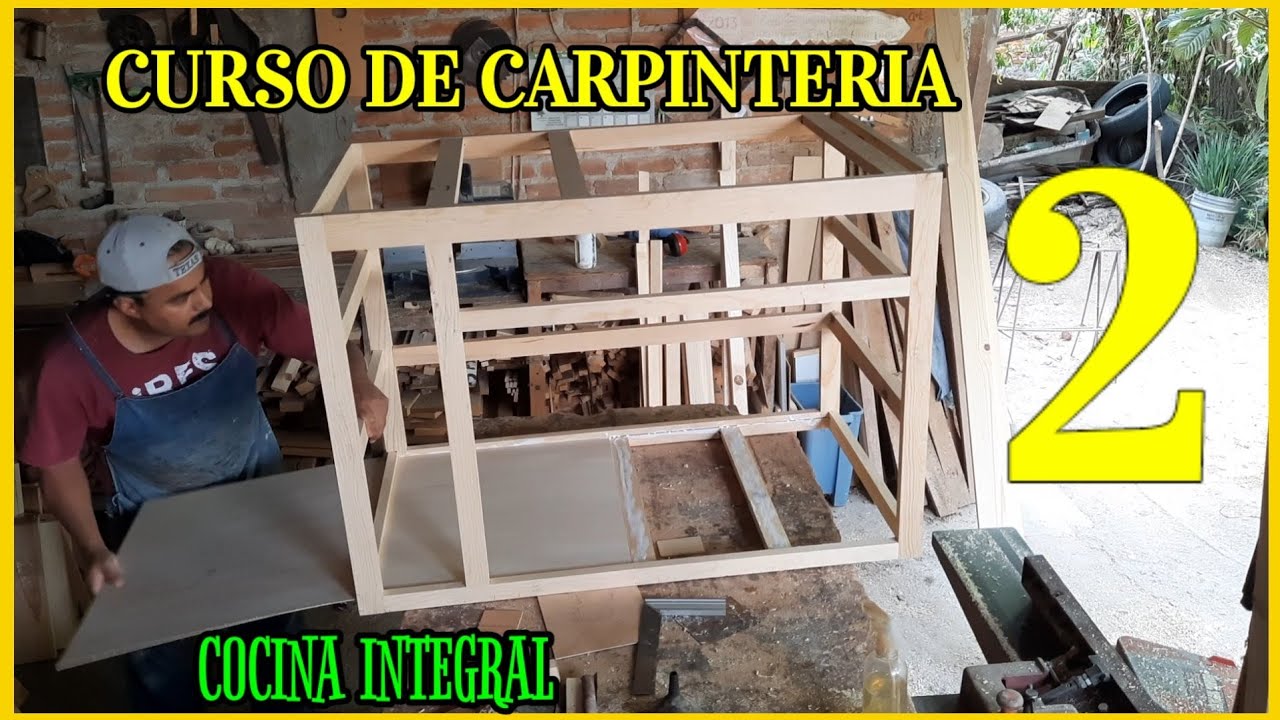 🔨Gabinetes para cocina integral. CURSO DE CARPINTERIA .