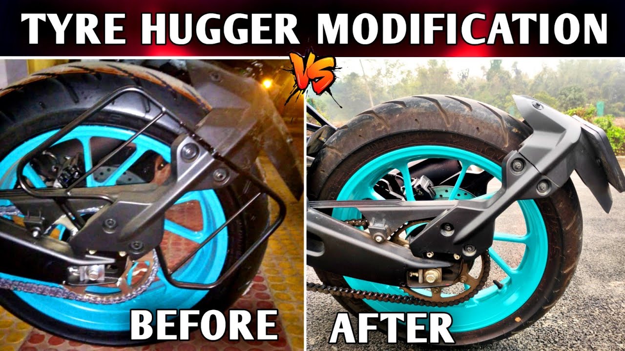 How to remove tyre hugger and remove saree gaurd from MT15 or R15