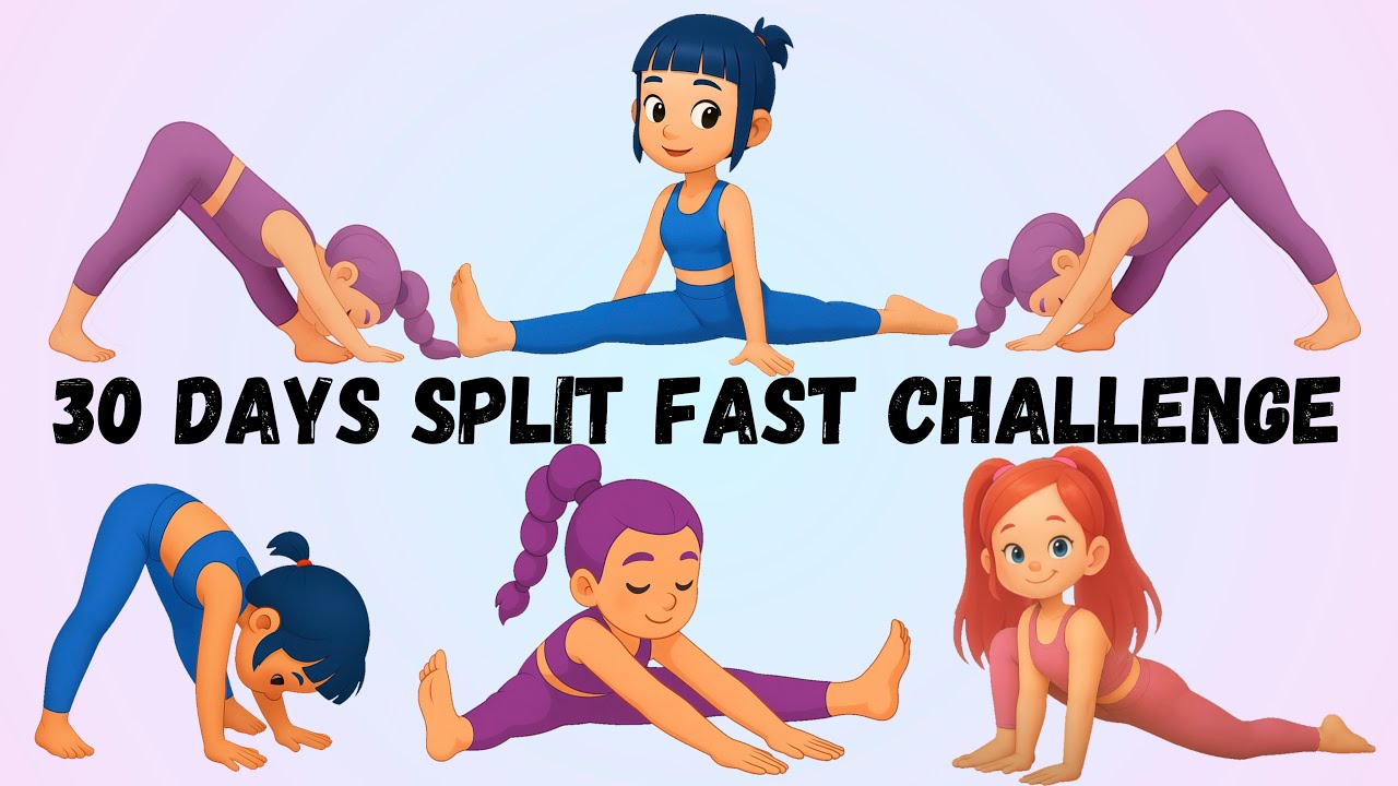 30 Days Split Fast Challenge | Yoga for Kids Flexibility & Stretches