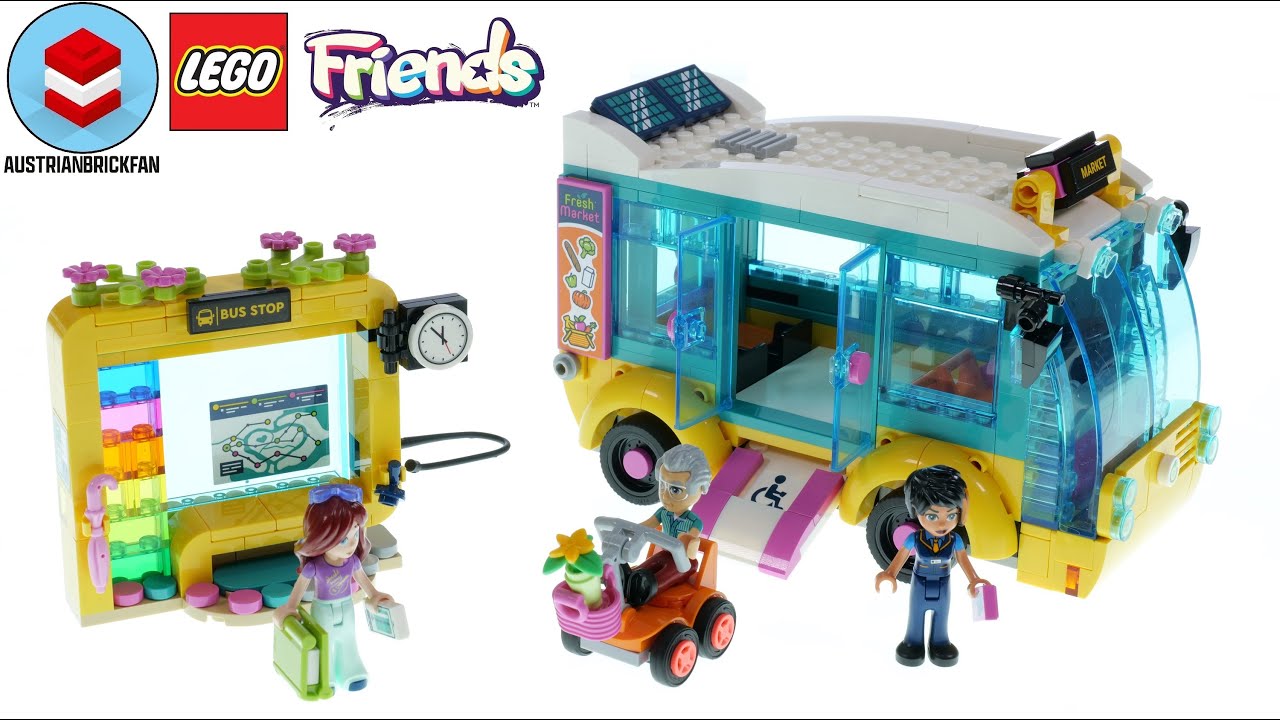 LEGO Friends 41759 Автобус Хартлейк-Сити — обзор LEGO Speed ​​Build