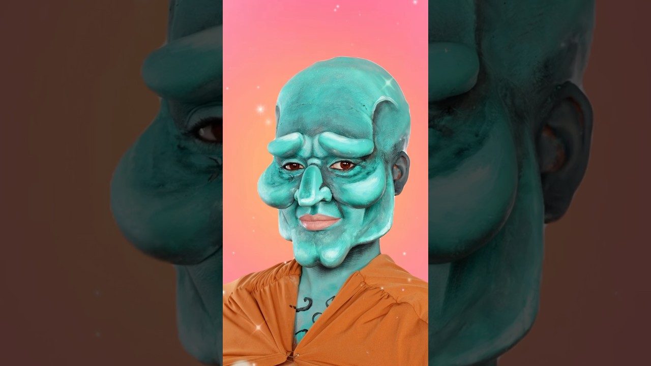 Handsome Squidward✨ what next?! #makeuptransformation #handsomesquidward #spongebob #makeup