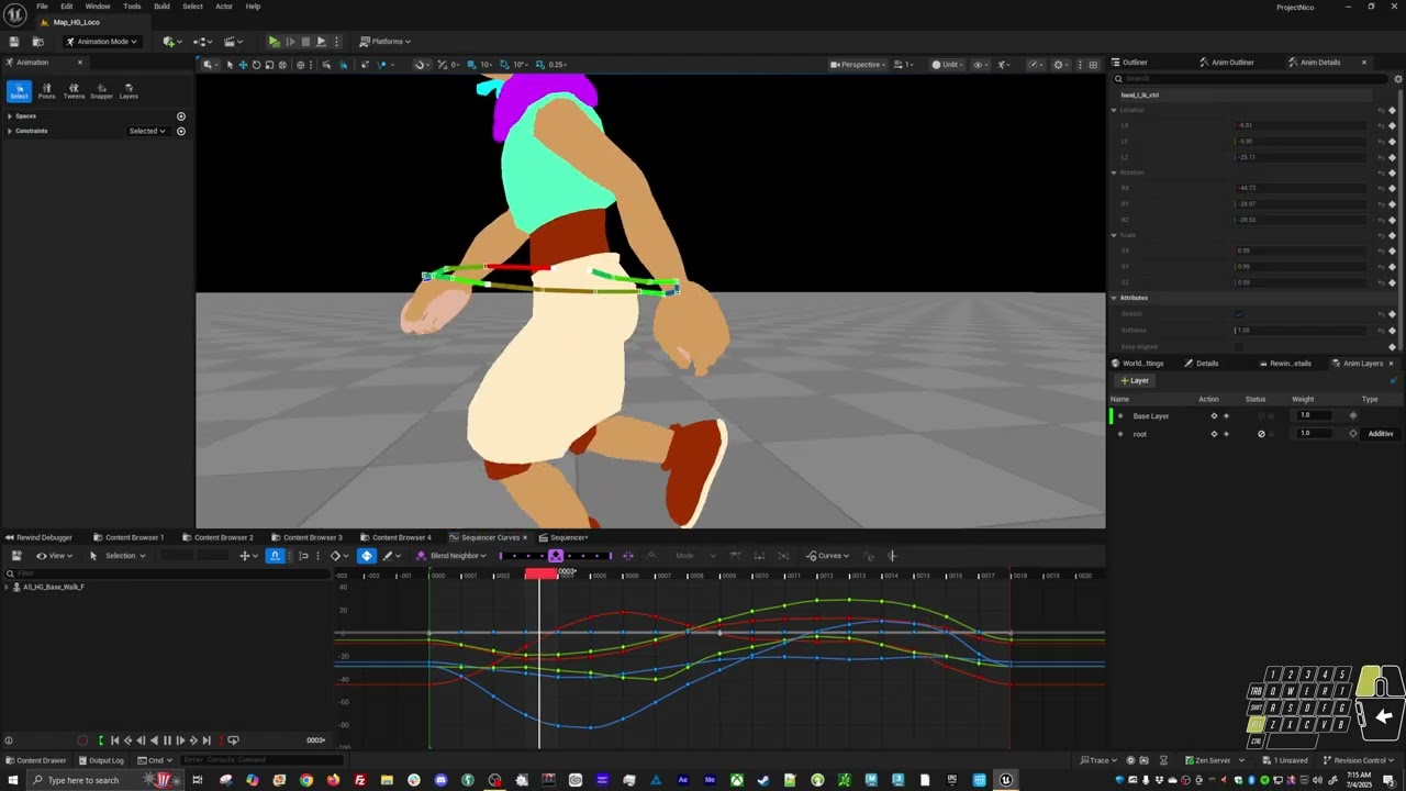 Player Walk Animation Set UE5.6 Control Rig - 09 / 01 -  Animating IK Arms
