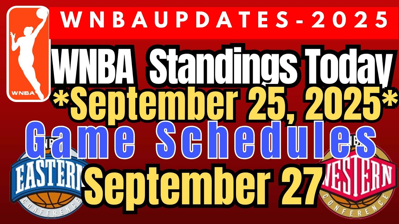 WNBA STANDING TODAY|September26,2025 |WNBA SCHEDULE #wnbaupdates #wnba2025 #schedule #wnba #standing