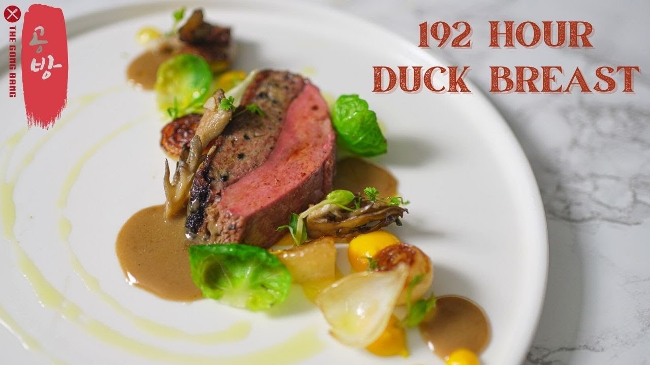 Dry Aged & Blueberry Farce Stuffed Duck Breast, Foie Gras Sauce | 192 Hours Duck Breast