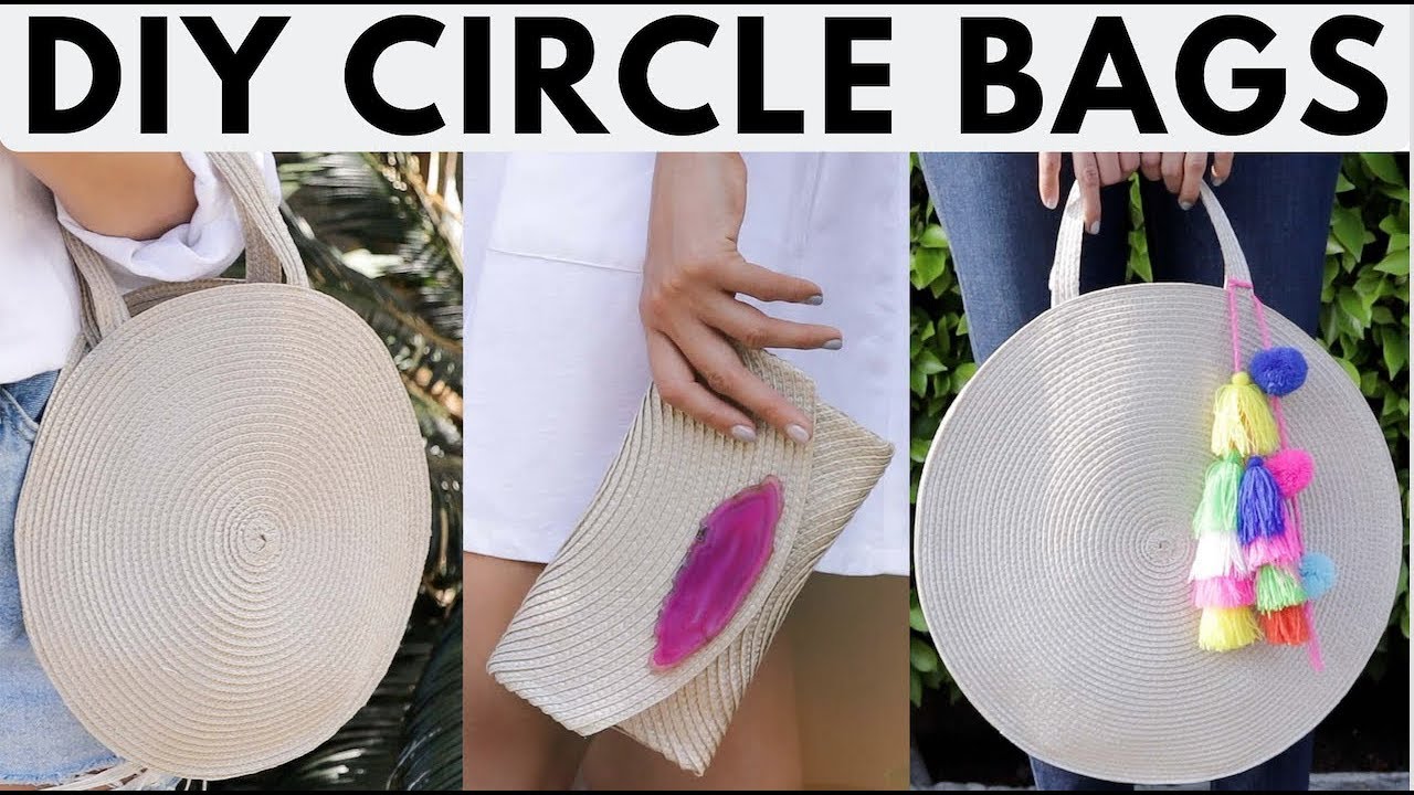 DIY CIRCLE BEACH BAG FROM SCRATCH