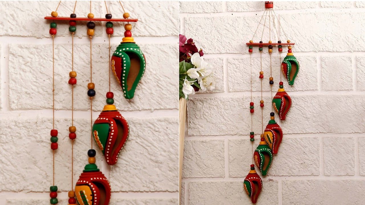 Diwali decoration ideas/Diwali special craft/ Rajasthani model wall hanging/Diy sankh wall hanging