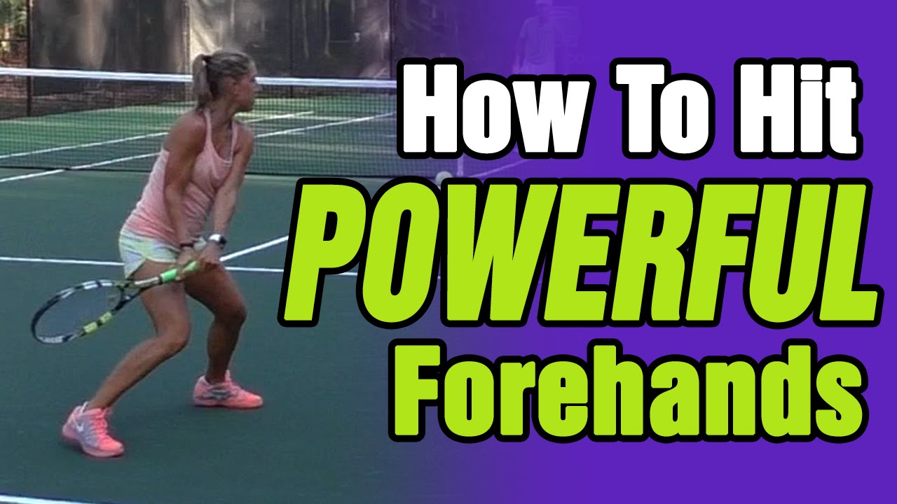 Tennis Forehand How To HIT POWERFUL Forehands In Tennis Like The PROS!