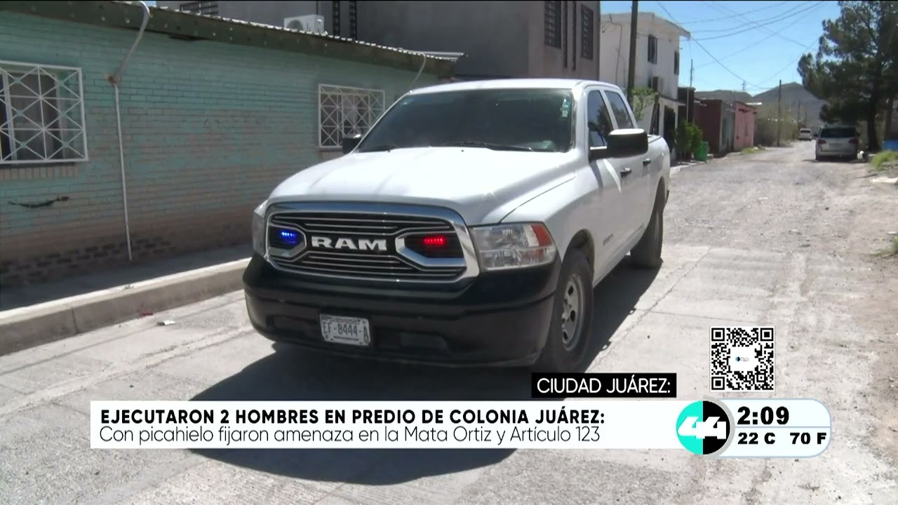 Ejecutaron 2 hombres en predio de Col  Juárez