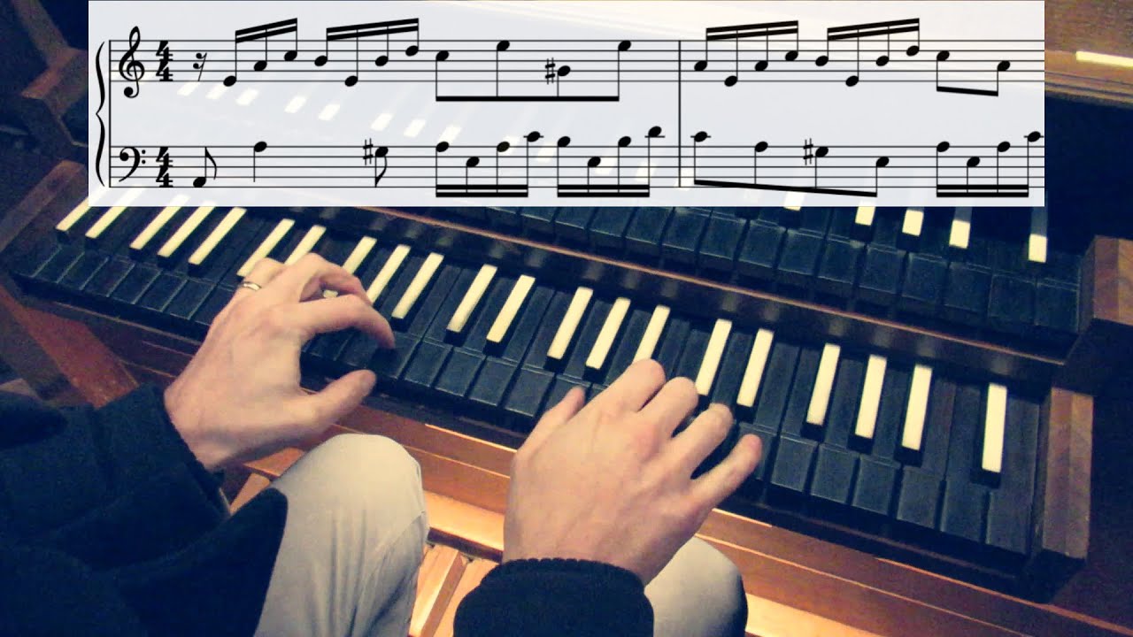 Little improvisation on Invention nr. 13 in A-minor, BWV 784.