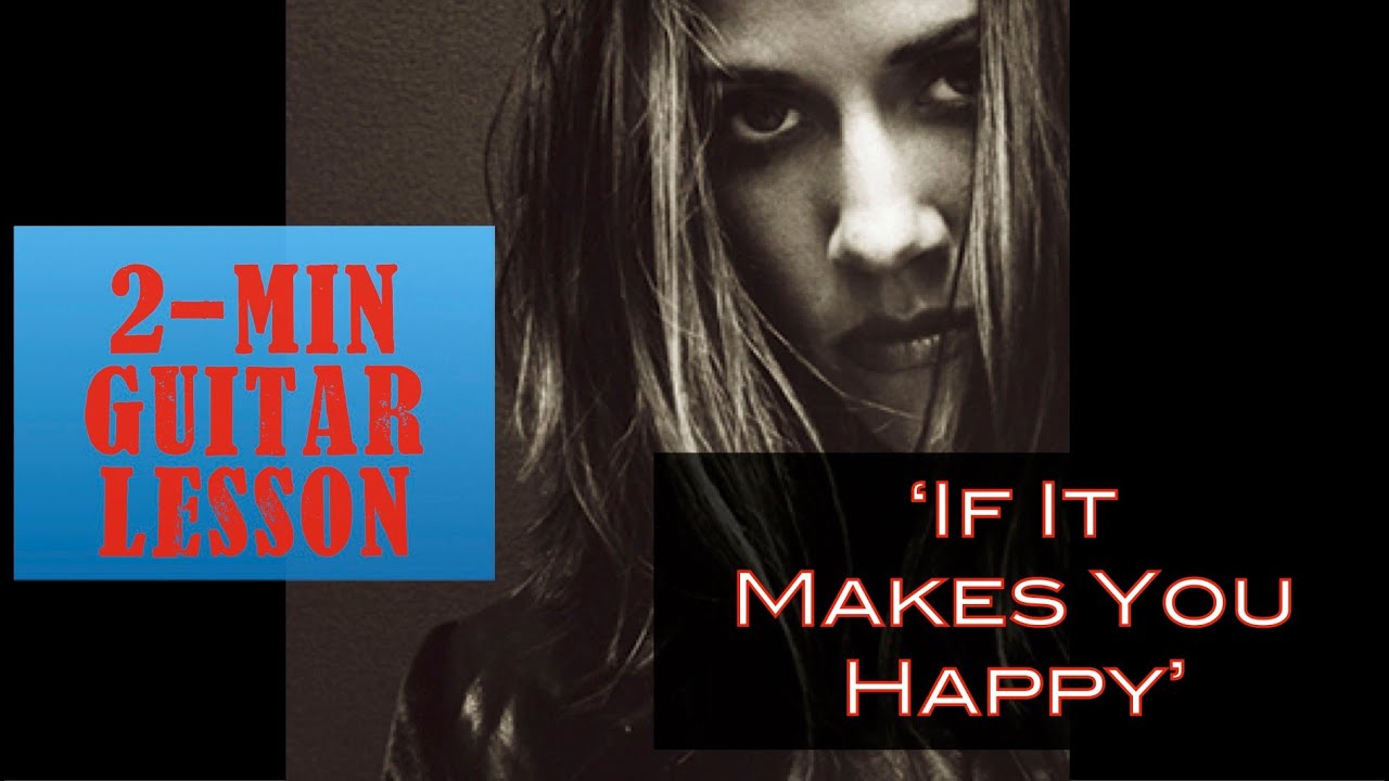 2min Guitar Lesson: If It Makes You Happy by Sheryl Crow