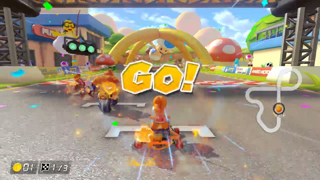 Mario Kart 8 Time #12 200CC!! And A LOT of super horns.