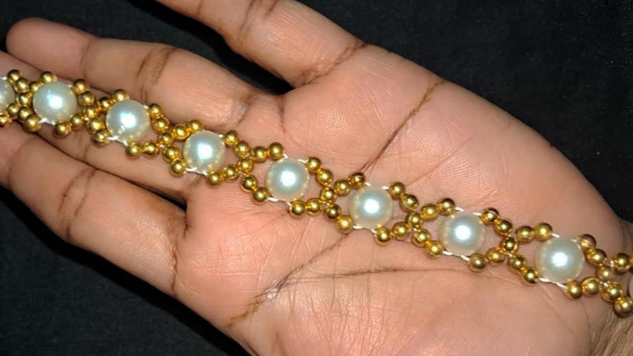 Making the MOST Beautiful and Easiest pearl Bracelet TUTORIAL 💖✨️ DIY 