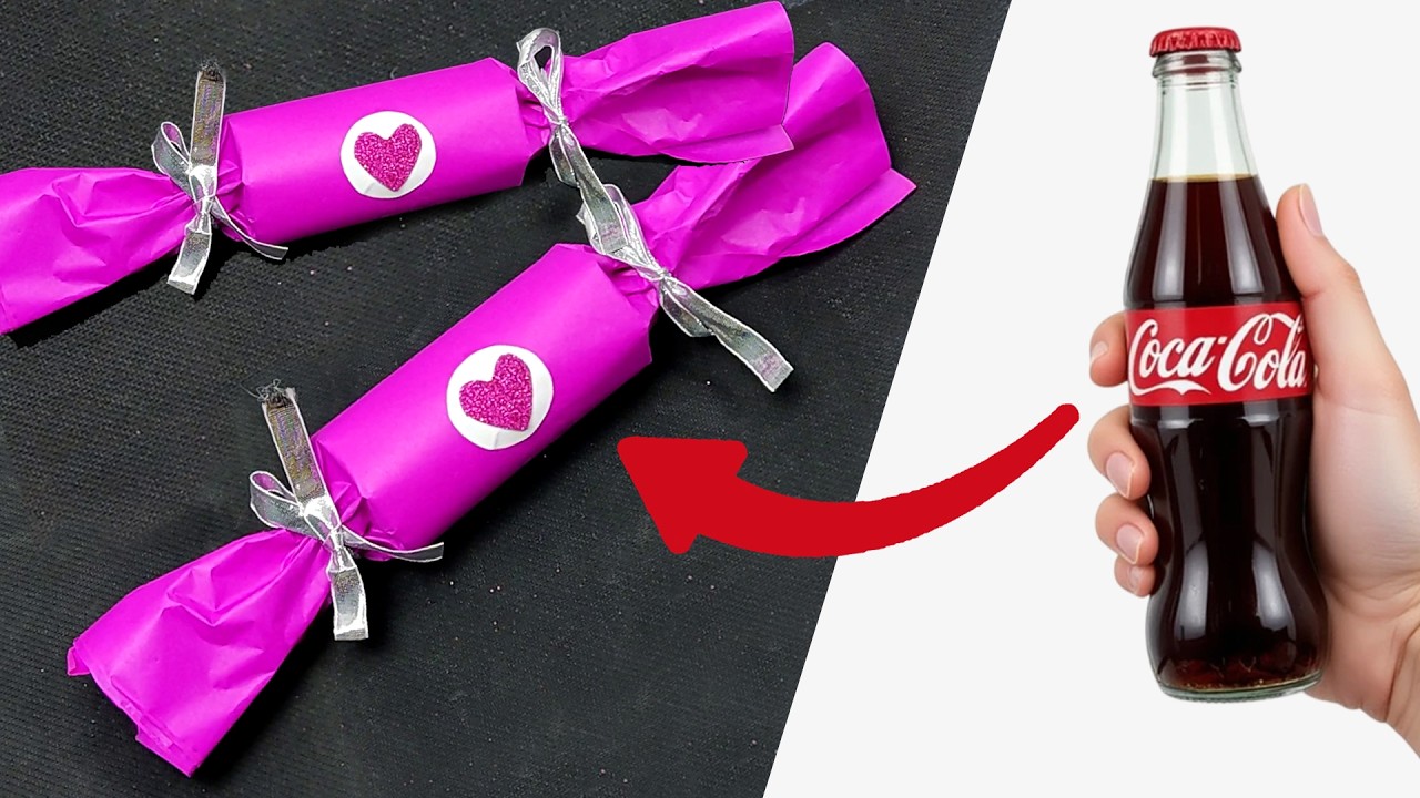 How to make chocolate gift idea! Toffee Wrapper Cute Gift Ideas! Paper craft idea!
