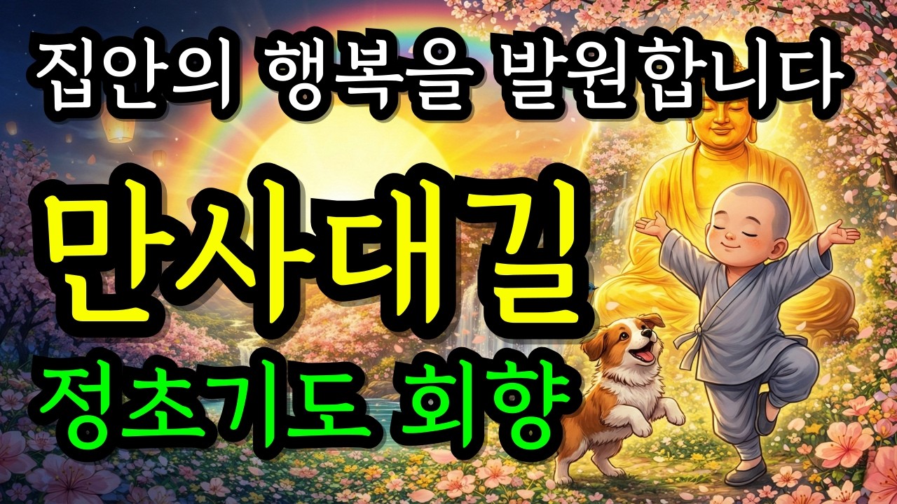 듣는 순간 일이 술술 풀리는 만사대길 불교노래 | 정초기도 회향하며 큰 복 받는 불교음악 | 집안에 좋은 기운 불러오는 찬불가 #소원성취