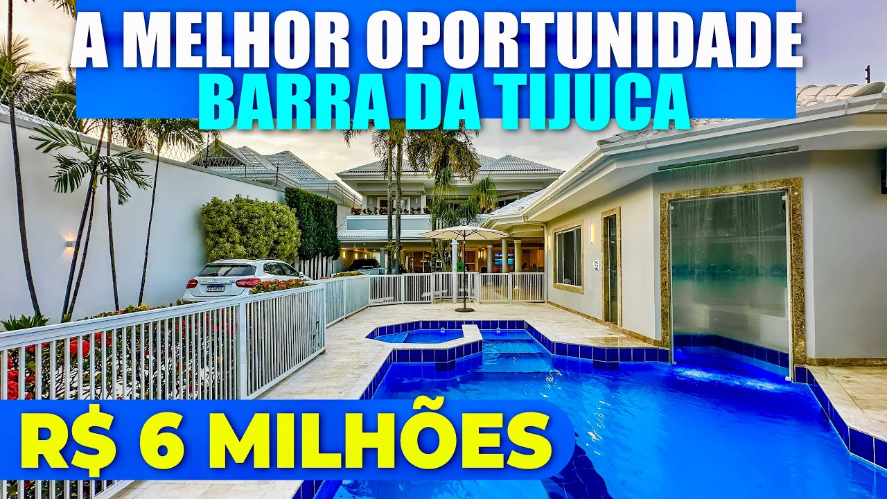 Nesse preço é a casa MAIS INCRÍVEL à venda na Barra da Tijuca! 😱