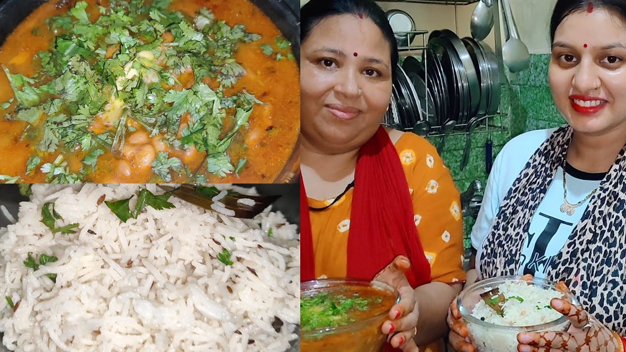 Cooking Spicy Rajma Masala, Zeera Rice | Sas Bahu Cooking Vlog | Rajma Chawal Recipe | Indian Food