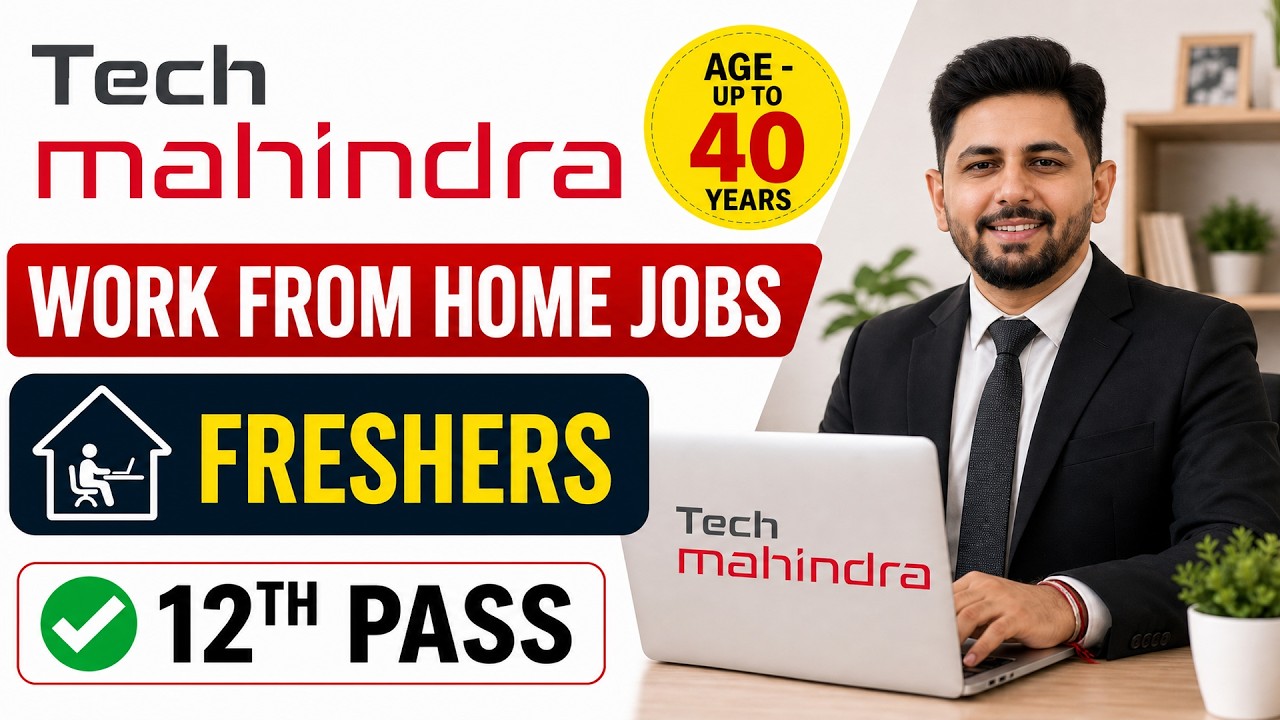 Tech Mahindra Work From Home Jobs 2026 | 12th Pass Freshers | By Ankur Gosvami