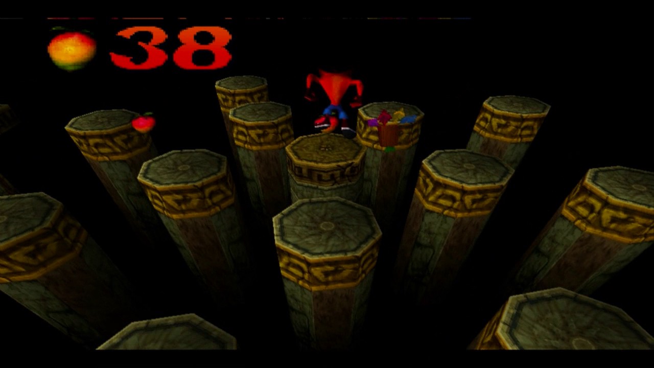 Crash Bandicoot (PS1) - Stage 22 - Jaws Of Darkness (100%)