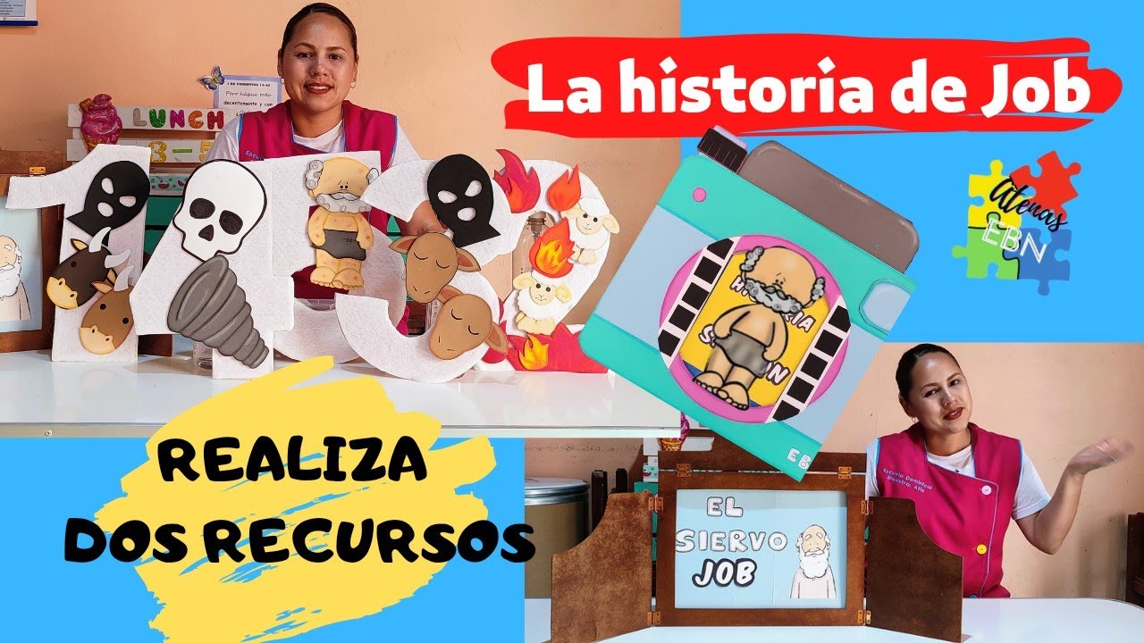 La historia de Job 🔥🌪️🤕/ realiza dos visuales 👀 para tu tema. EBN