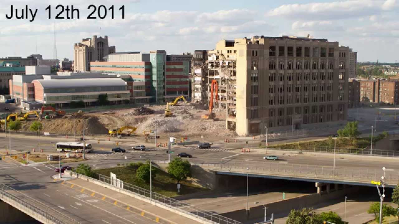 Old Cass Tech High School - Demolition