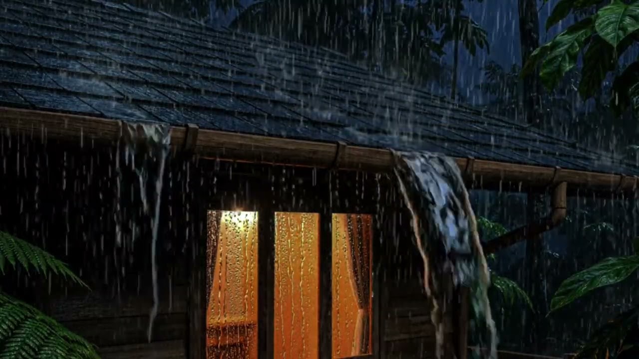 Peaceful Daytime Rain in a Quiet Green Garden | Relaxing Nature Ambience