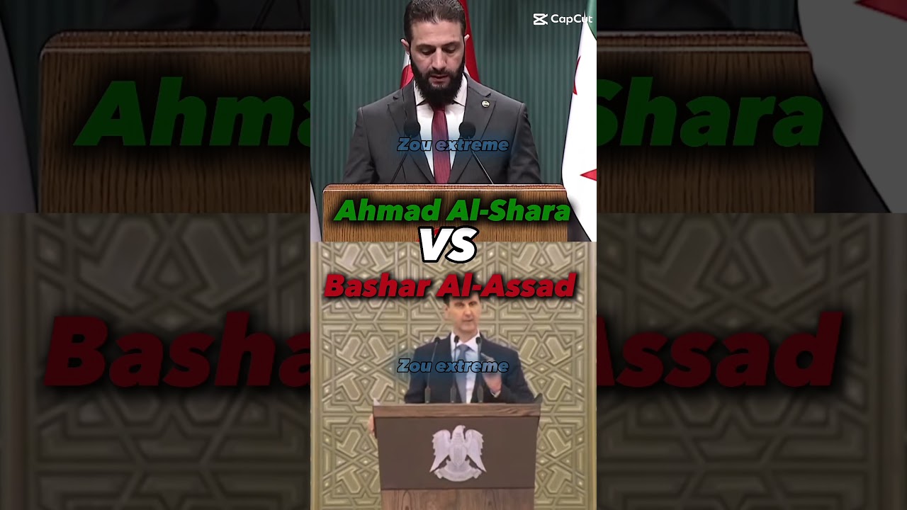 #syria Ahmad Al-Shara vs Bashar Al-Assad