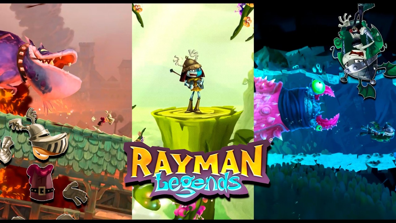 Rayman Legends - Todos los Niveles Musicales + BONUS