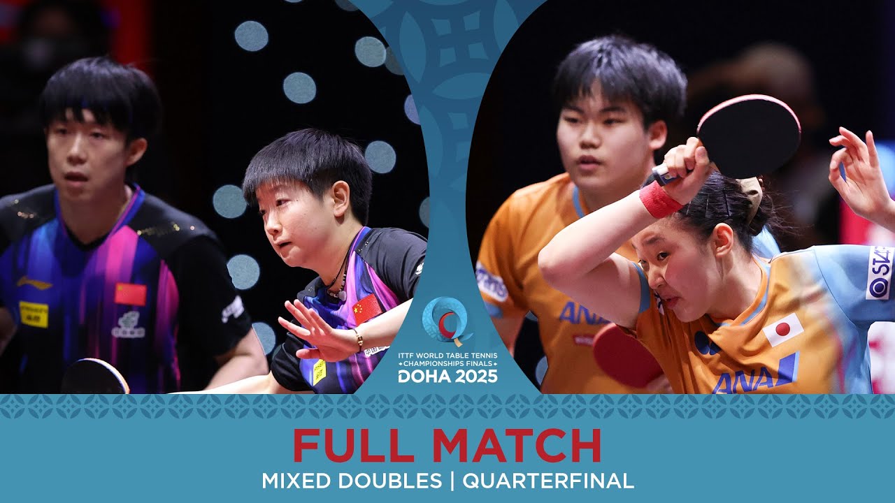 FULL MATCH | Wang/Sun vs Matsushima/Harimoto | XD QF | #ITTFWorlds2025
