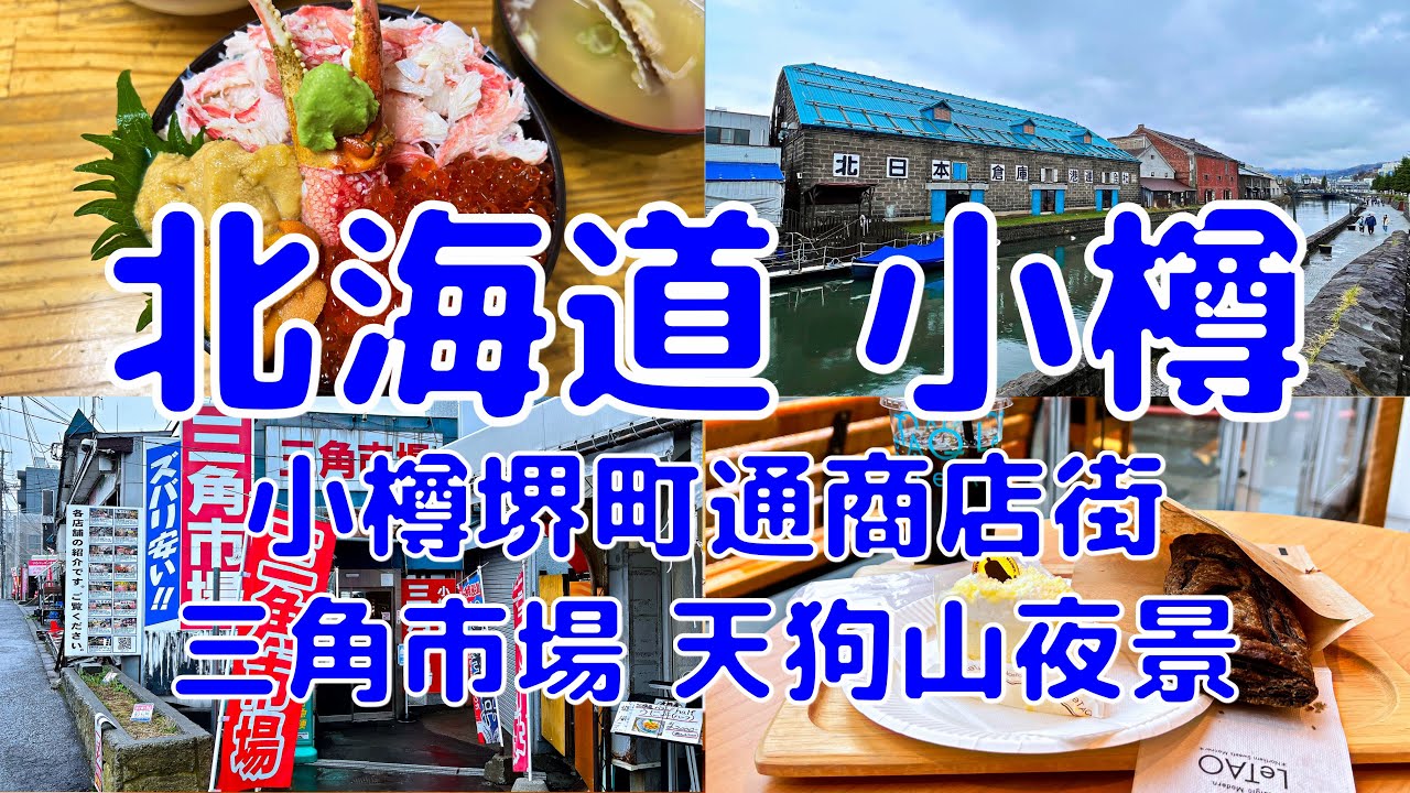 [日本散策][EP.35] 最美味的海鮮丼和起司蛋糕就在北海道的小樽 | 三角市場/小樽運河/小樽堺町通商店街/LeTAO/天狗山 | 2023年4月最新(Japan Hokkaido EP.3)