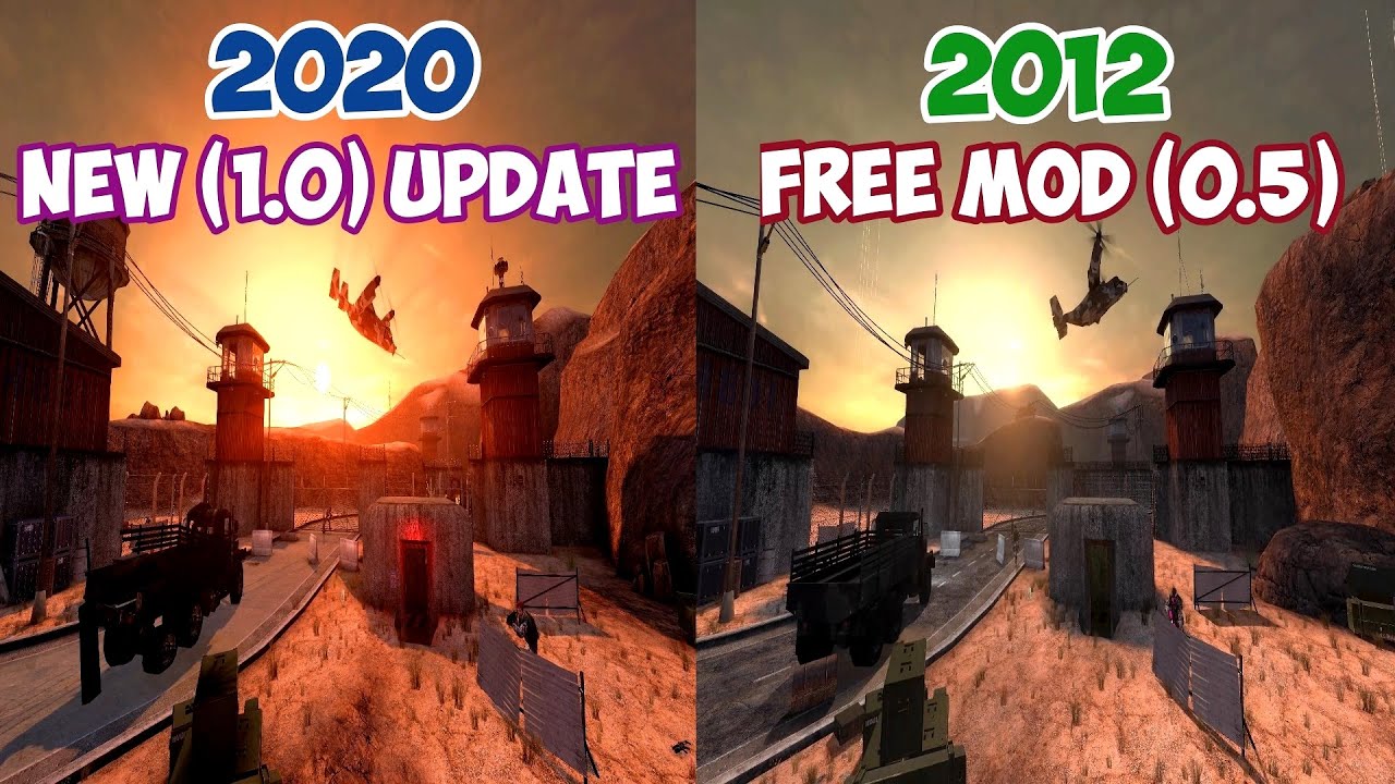Black Mesa Final 1.0 Release Update (Dynamic Lights,Shadows, New Textures) Comparison 2012 VS 2020