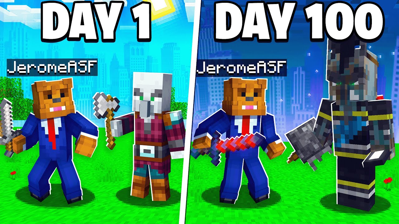 I Survived 100 Days Fighting OP Pillagers In Minecraft